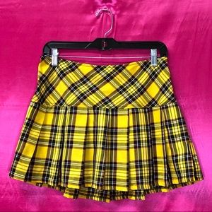 Yellow Plaid Tripp NYC Mini Skirt